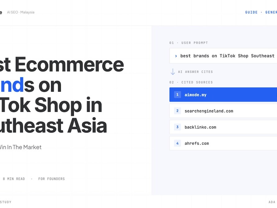 Best ecommerce brands on tiktok shop in southeast asia